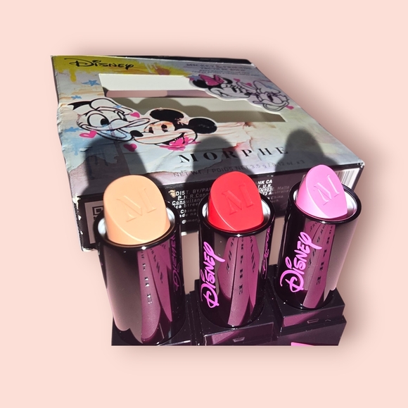 Morphe Mickey & Friends Truth Be Bold Mega Matte Lipstick Trio Disney Limited Ed - Picture 2 of 8
